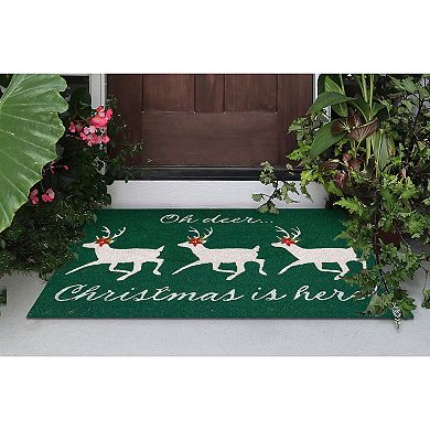Liora Manne Natura Christmas Is Here Outdoor Mat