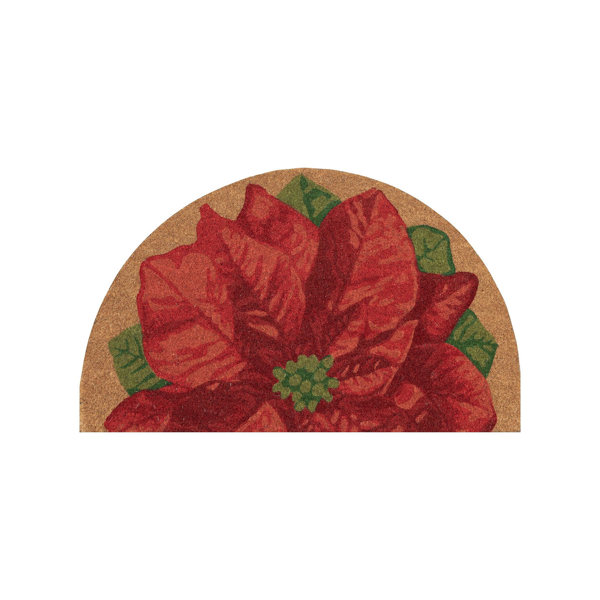 Liora Manne Natura Poinsettia Outdoor Mat, Natural