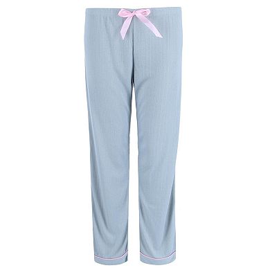 Women's Pointelle Notch Collar Pajama Set