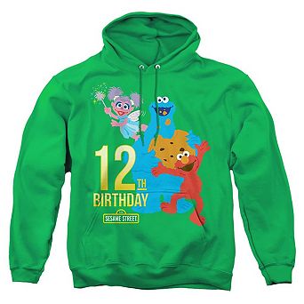 Sesame Street 12th Birthday Adult Pull Over Hoodie