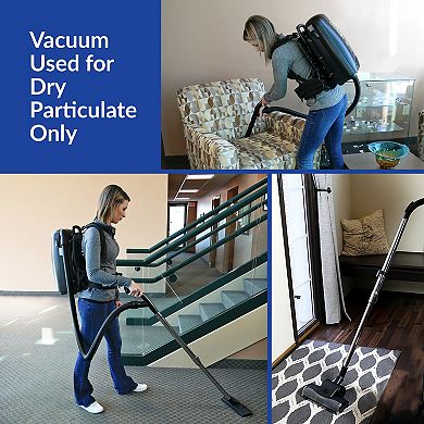 Atrix Commercial 8-qt. Ergo Backpack Vacuum & Blower with Multi-surface Accessory Bundle