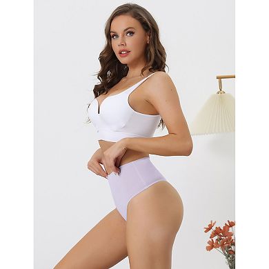 Women's Hign Waist G-string Thongs, Tummy Control Stretch Panties, T-back Undepants