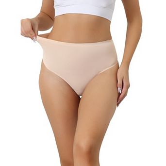Women's Hign Waist G-string Thongs, Tummy Control Stretch Panties, T-back Undepants