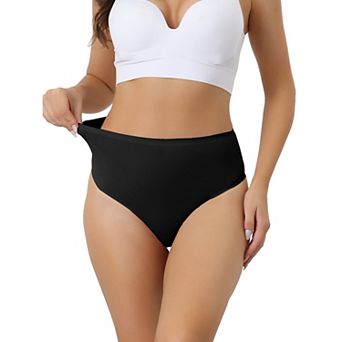 Women's Hign Waist G-String Thongs, Tummy Control Stretch Panties, T-back Undepants