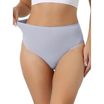 Women's Hign Waist G-String Thongs, Tummy Control Stretch Panties, T-back Undepants