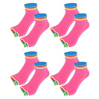 4 Pairs Half Finger Toe Socks Unisex Non Slip Sticky