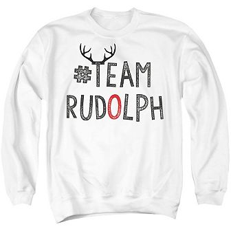 Christmas Team Rudolph Unisex Adult Crewneck Sweatshirt Sweater