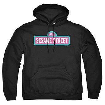 Sesame Street Alt Logo Adult Pull Over Hoodie