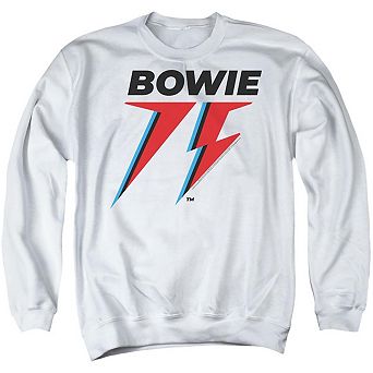 David Bowie Bowie 75 Logo Adult Crewneck Sweatshirt