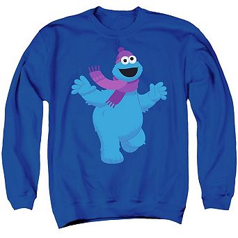 Sesame Street Furry Friends Forever! Cookie Monster Adult Crewneck Sweatshirt