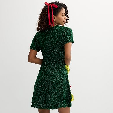 Juniors' Born Famous Tree Tinsel Dress