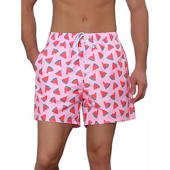 Men's Fruit Pattern Lightweight Beach Pool Summer Board Shorts