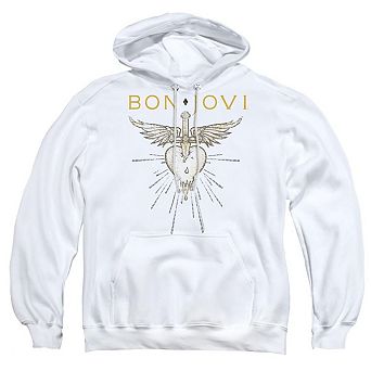 Bon Jovi Greatest Hits Adult Pull Over Hoodie