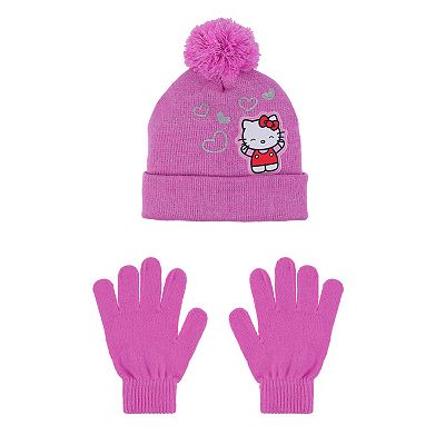 Hello kitty hat and gloves deals