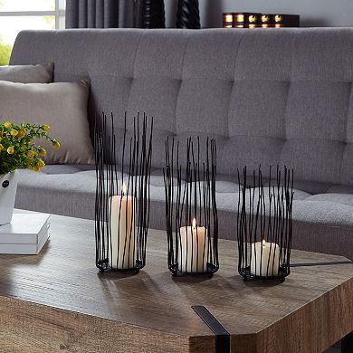 Willow Iron Candleholder 3-piece Set