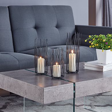 Willow Iron Candleholder 3-piece Set