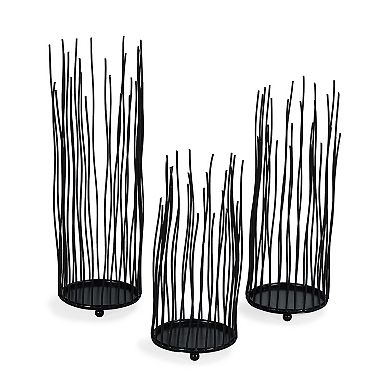 Willow Iron Candleholder 3-piece Set