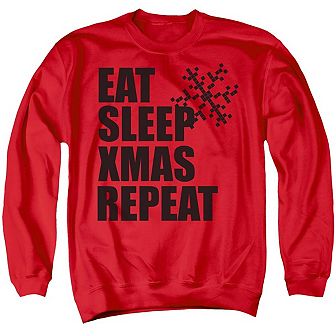 Christmas Repeat Unisex Adult Crewneck Sweatshirt Sweater