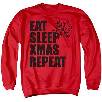 Christmas Repeat Unisex Adult Crewneck Sweatshirt Sweater