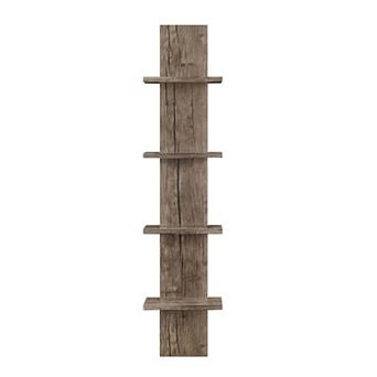 Arica Utility Column 4 tier Spine Wall Shelves