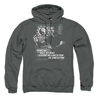 Bruce Lee No Way As A Way Adult Pull Over Hoodie
