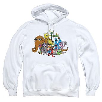 Sesame Street Group Street Light Adult Pull Over Hoodie