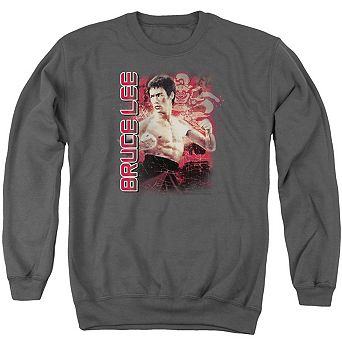 Bruce Lee Fury Adult Crewneck Sweatshirt
