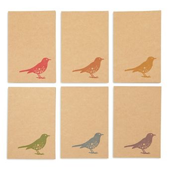 36 Pack Bird Note Cards With Envelopes, Blank, Rustic-style Kraft Paper, 4 X 6"