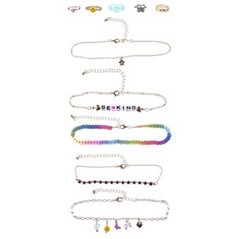 Girls Elli by Capelli 10 pc Mixed Ring & Choker Set