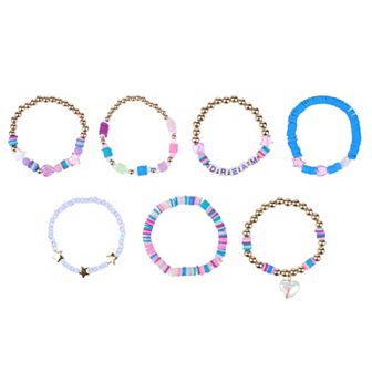 Girls Elli by Capelli 7 pc Mixed Fimo Beads Bracelet Set