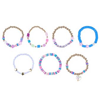 Girls Elli by Capelli 7 pc Mixed Fimo Beads Bracelet Set