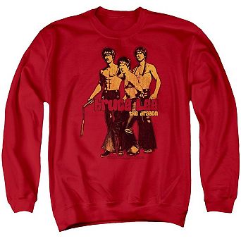 Bruce Lee Nunchucks Adult Crewneck Sweatshirt