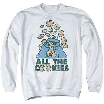 Sesame Street All The Cookies Adult Crewneck Sweatshirt