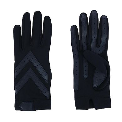 Isotoner Women's Touchscreen Shortie Chevron Driving Winter Glove