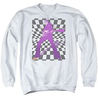 Elvis Presley Lets Rock Adult Crewneck Sweatshirt