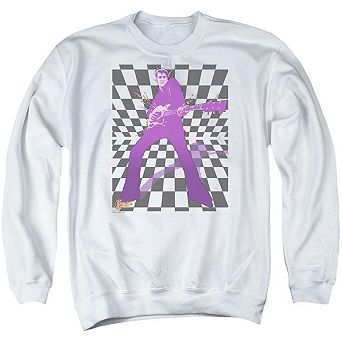 Elvis Presley Lets Rock Adult Crewneck Sweatshirt