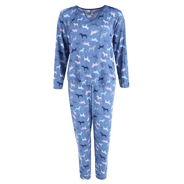 Women's Dog Print Pajama Jogger Set