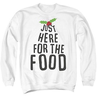 Just Here For The Christmas Food Unisex Adult Crewneck Sweatshirt Sweater