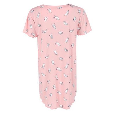 Women's Coral Kitties Sleep Shirt