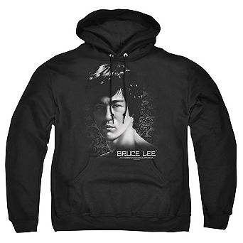 Bruce Lee In Your Face Adult Pull Over Hoodie