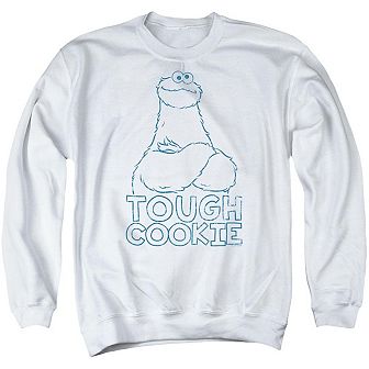 Sesame Street Tough Cookie Adult Crewneck Sweatshirt