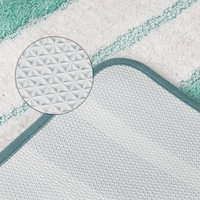 Non Slip Absorbent Bathroom Rug Soft Shaggy Bath Mat Rubber Back Bath Rug 16" X 24"