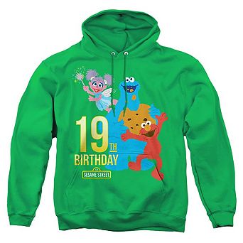 Sesame Street 19th Birthday Adult Pull Over Hoodie