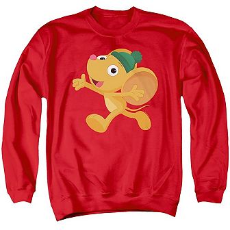 Sesame Street Furry Friend Little Mouse Adult Crewneck Sweatshirt