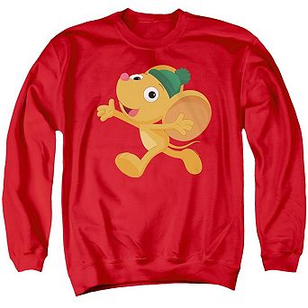 Sesame Street Furry Friend Little Mouse Adult Crewneck Sweatshirt