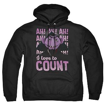 Sesame Street The Count Ah! Ah! Ah! Adult Pull Over Hoodie