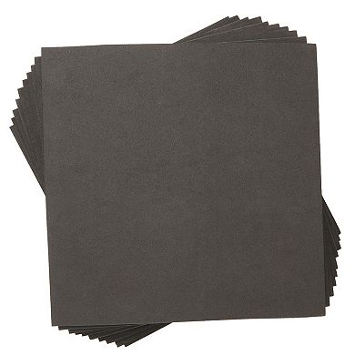 10x Black Eva Foam Sheet Roll For Crafts, Padding, Cosplay, 5mm Thick, 9.6x9.6"