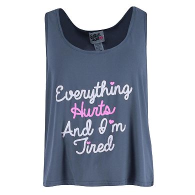 Saturdaze Women's Everything Hurts & Tired Capri Set