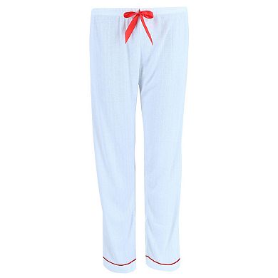 Women's Pointelle Cherries Notch Pajama Set