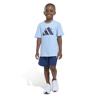 Adidas Tshirt Boys Adidas Short Sets Boys 4-7 Adidas Cotton Logo